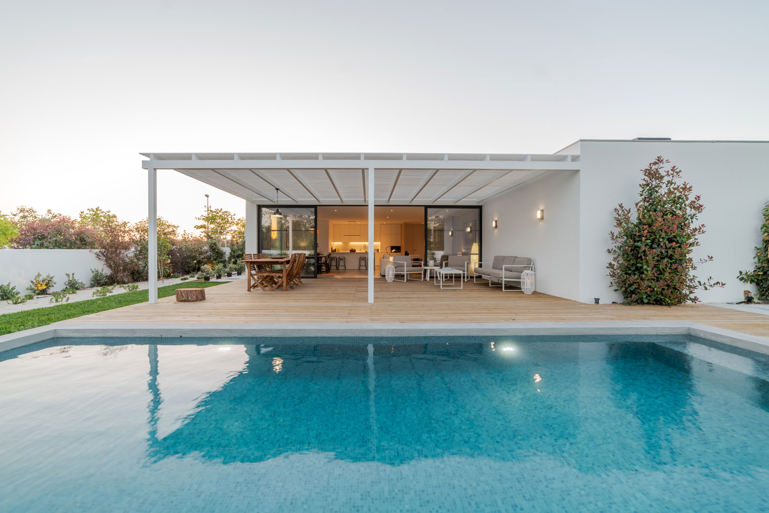 Crystal clear pool villa